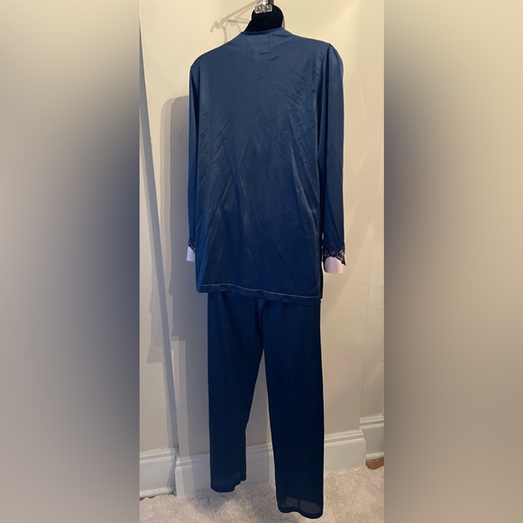 Vintage Undercover Wear Blue & Pink Silky 2pc Pj Set Size M - Picture 6 of 16